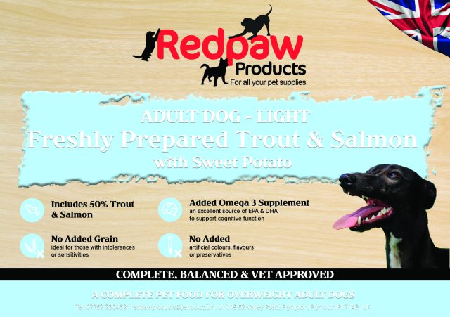 Redpaw Grain Free Freshly Prepared Light/Senior Salmon & Trout 12kg