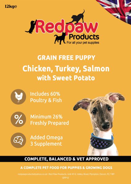 Redpaw Freshly Prepared Grain Free Puppy - Chicken, Sweet Potato, Carrots & Peas