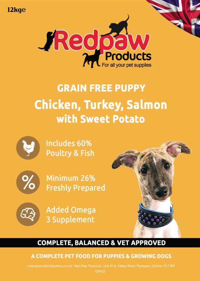 Redpaw Freshly Prepared Grain Free Puppy - Chicken, Sweet Potato, Carrots & Peas