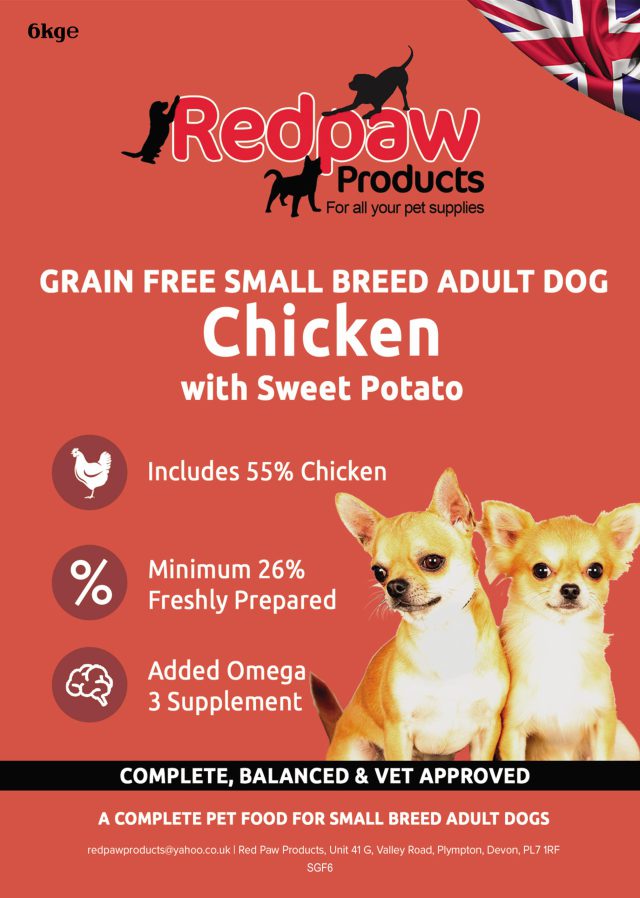 Redpaw Freshly Prepared Grain Free Small Breed - Chicken, Sweet Potato & Herbs