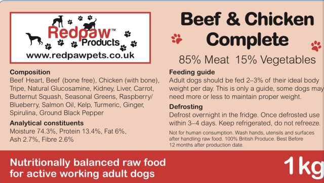 Redpaw Raw Beef & Chicken Complete - Image 3