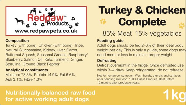 Redpaw Raw Turkey & Chicken Complete - Image 3