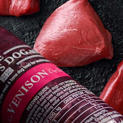 The Farmers Dog Raw Premium Venison Chub 400g