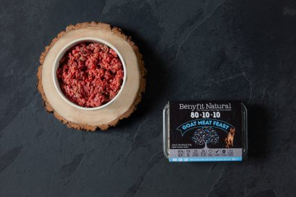 Benyfit Natural 80/10/10 Goat Meat Feast Adult Raw Working Dog 1kg