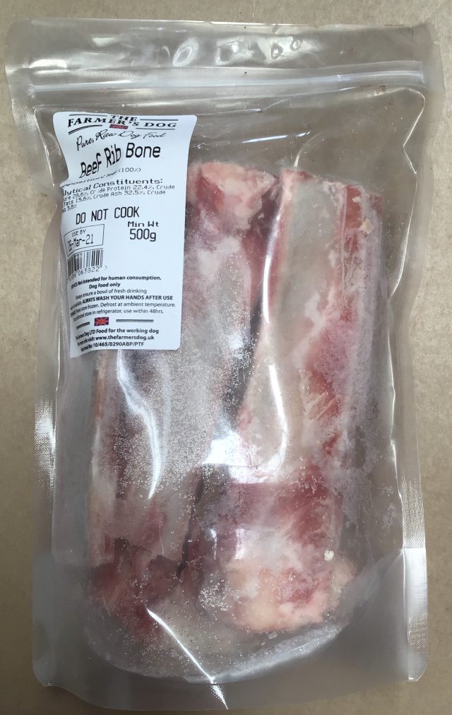 Raw Beef Rib Bones