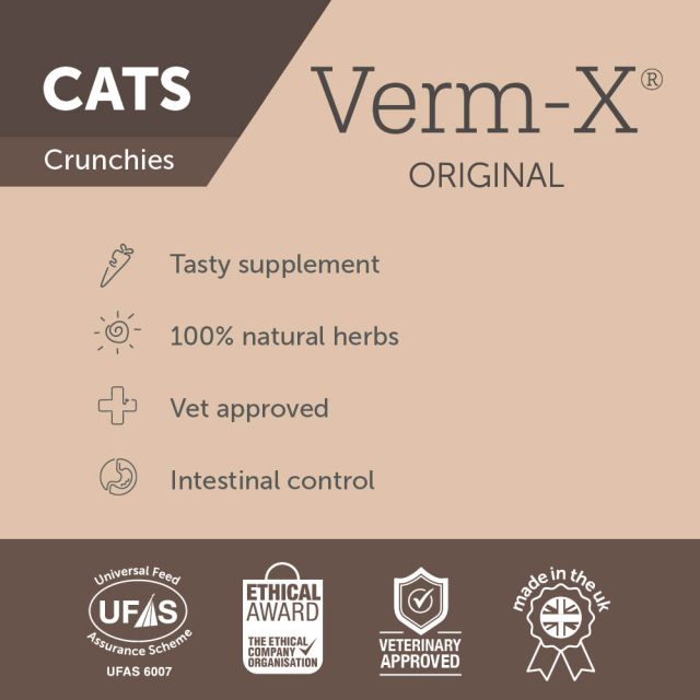 Verm-X Original Cat Crunchies 60g pouch - Image 2