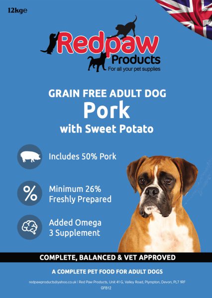 Redpaw Freshly Prepared Grain Free - Pork & Sweet Potato