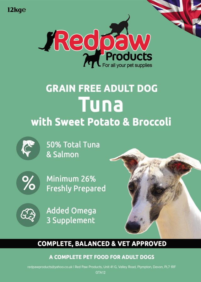 Redpaw Freshly Prepared Grain Free -Tuna, Sweet Potato & Broccoli Adult Dog