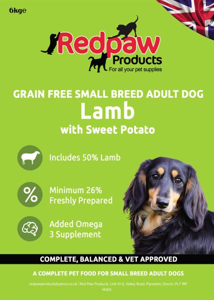 Redpaw Freshly Prepared Grain Free - Small Breed Adult Dog Lamb, Sweet Potato & Mint