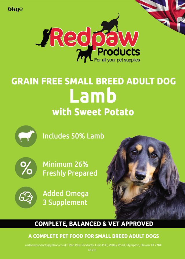 Redpaw Freshly Prepared Grain Free - Small Breed Adult Dog Lamb, Sweet Potato & Mint