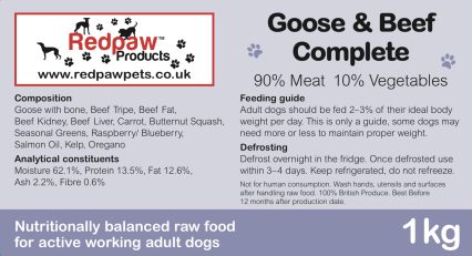 Redpaw Raw Goose & Beef Complete