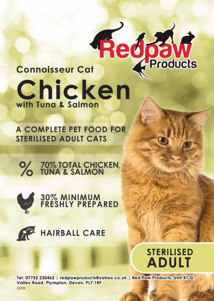Redpaw Connoisseur Sterile Adult Cat - Chicken, Tuna & Salmon