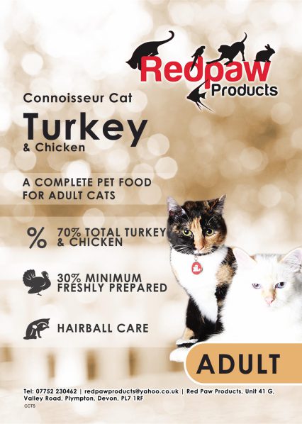 Redpaw Connoisseur Adult Cat - 70% Turkey & Chicken