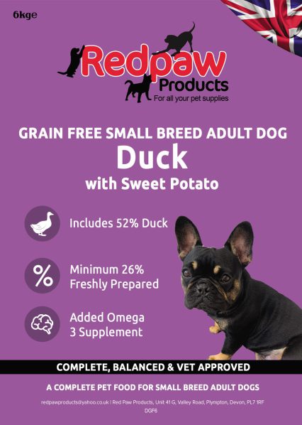 Redpaw Freshly Prepared Grain Free - Small Breed - 52% Duck & Sweet Potato
