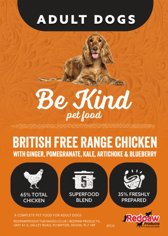 Redpaw - BeKind Superfood 65% British Free Range Chicken 12kg, Adult Dog