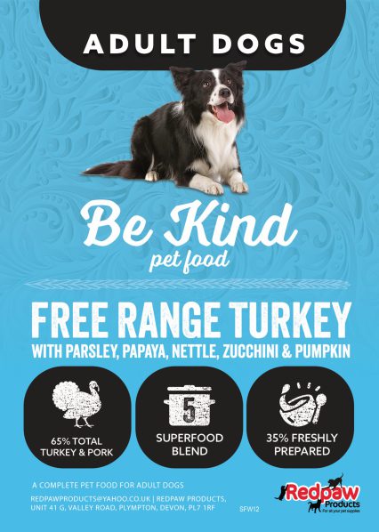 Redpaw - BeKind British Free Range Turkey & Pork Superfood 65% Complete Adult Dog Food