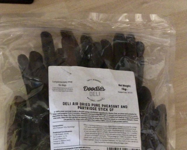 Doodles Deli Air Dried Pure Pheasant And Partridge Sticks 1kg - Image 4