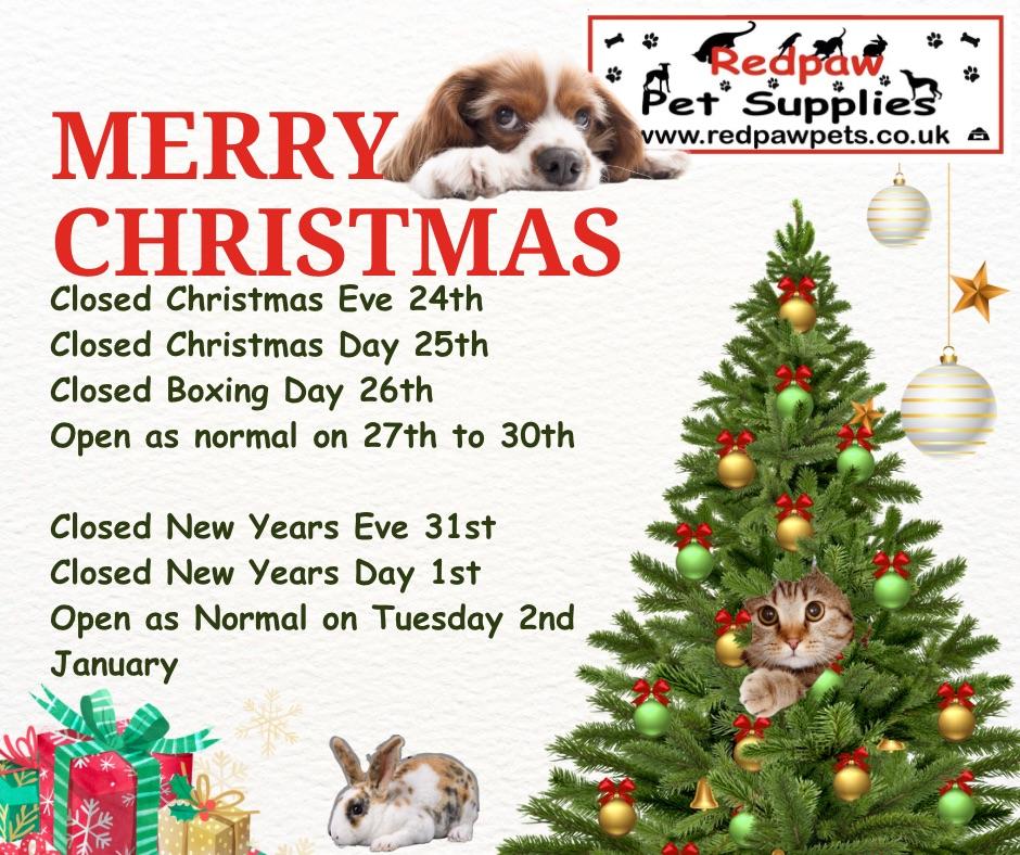 Redpaw Christmas Hours 2023