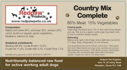 Redpaw Raw Country Mix Complete